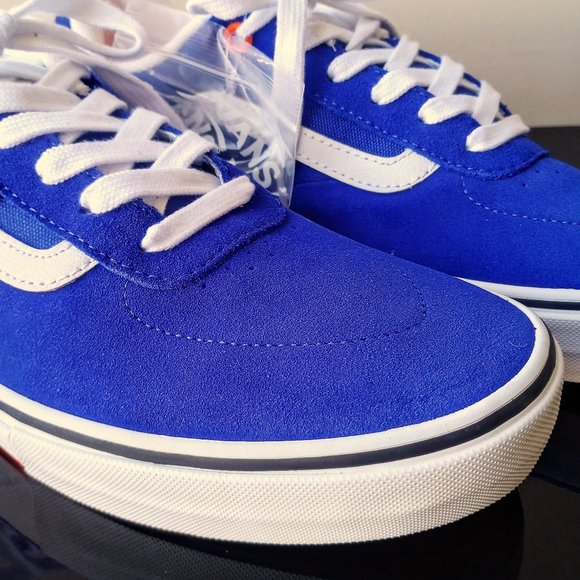 Vans Men's Kyle Walker Suede / Canvas Sneaker in Awesome Athletic Blue / Orange - Picture 4 of 14